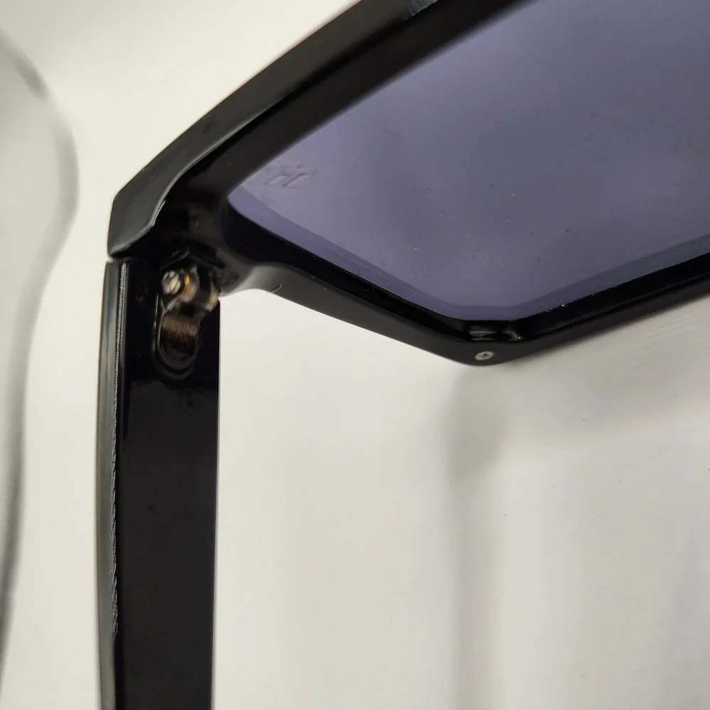 Elusive Eyewear Lux Flat Top Shield Sunglasses Gloss Black Tortoise Sport Edge